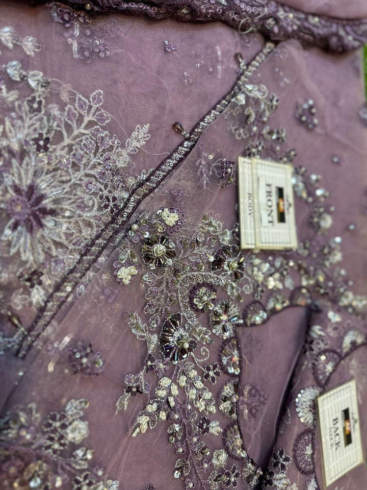 Maria B Net Saree-Bridal Suits-Replica Zone