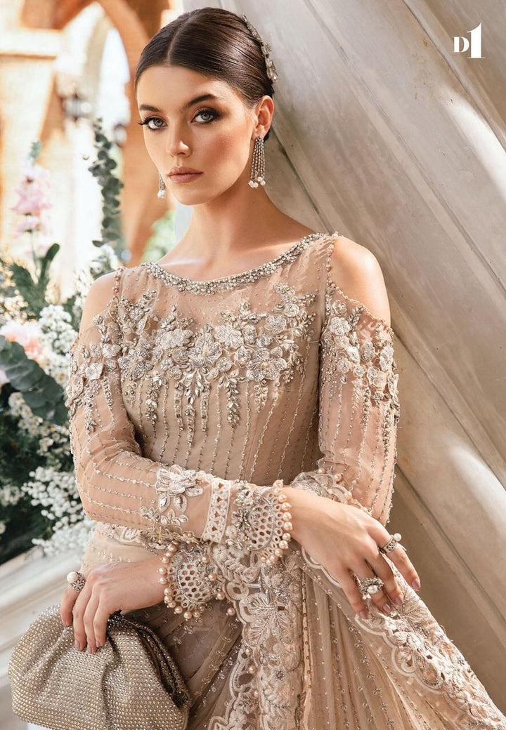 Maria B Net Saree-Bridal Suits-Replica Zone