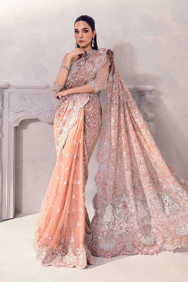 Maria B Net Saree-Bridal Suits-Replica Zone