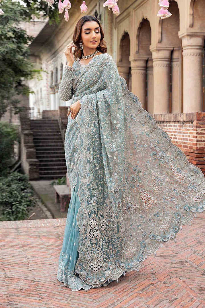 Maria B Net Saree-Bridal Suits-Replica Zone