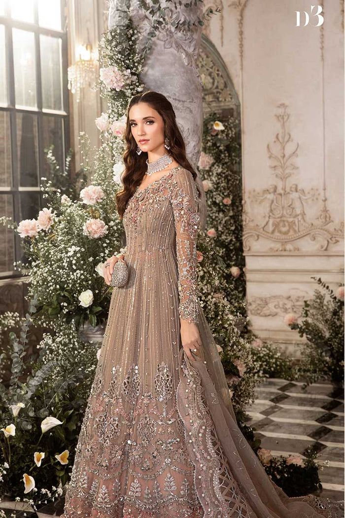Maria B Organza Maxi-Bridal Suits-Replica Zone