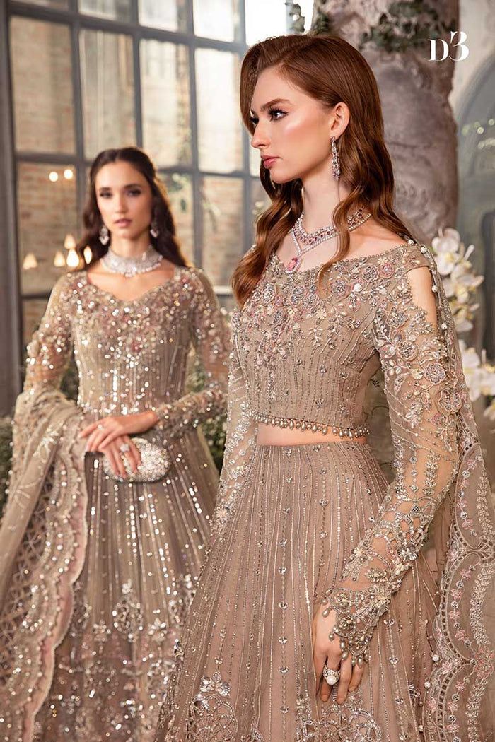 Maria B Organza Maxi-Bridal Suits-Replica Zone