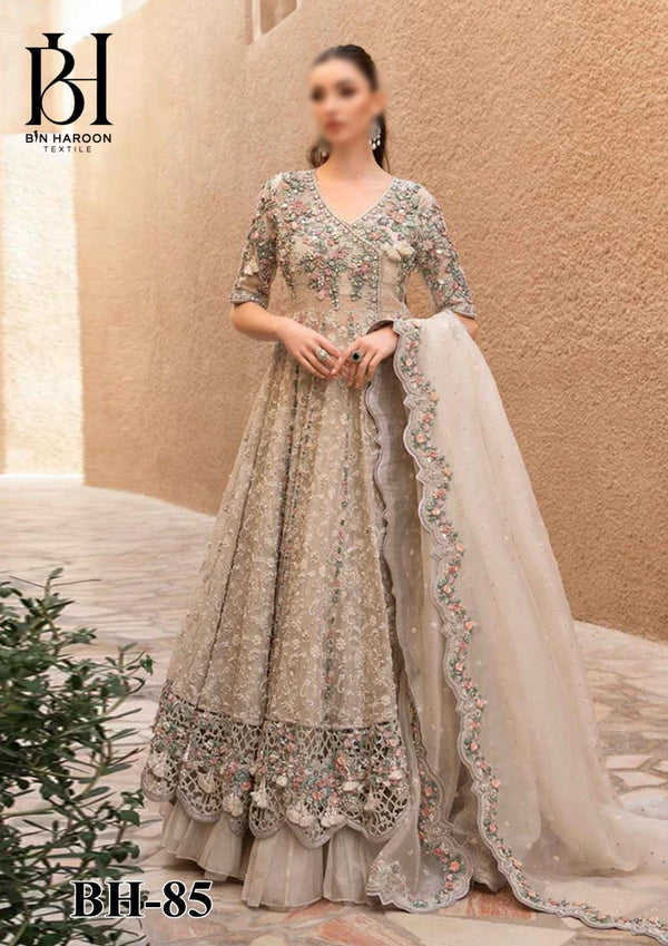Maria B Organza Maxi-Bridal Suits-Replica Zone