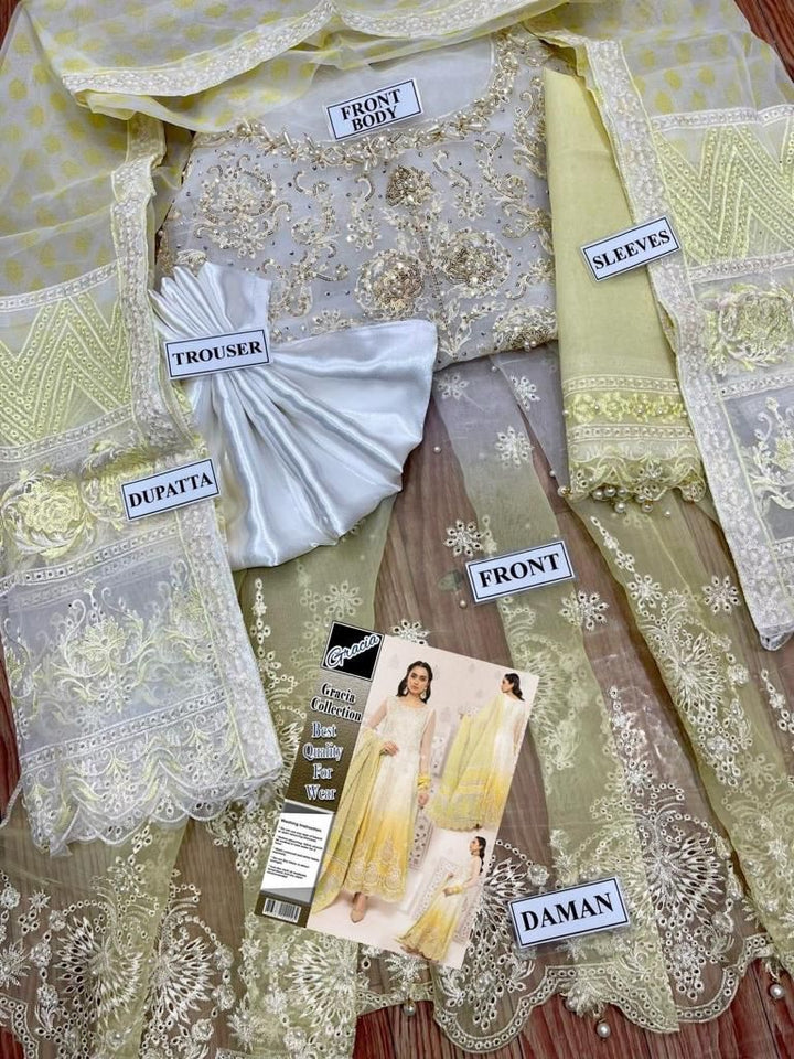 Maria B Organza Suit-Replica Suits-Replica Zone