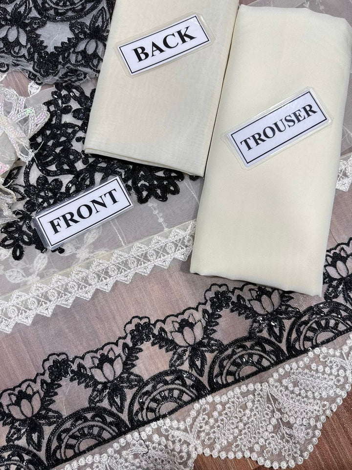 Maria B Organza Suit-Replica Suits-Replica Zone