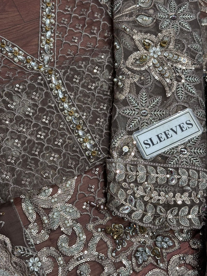 Maria B Organza Suit-Replica Suits-Replica Zone
