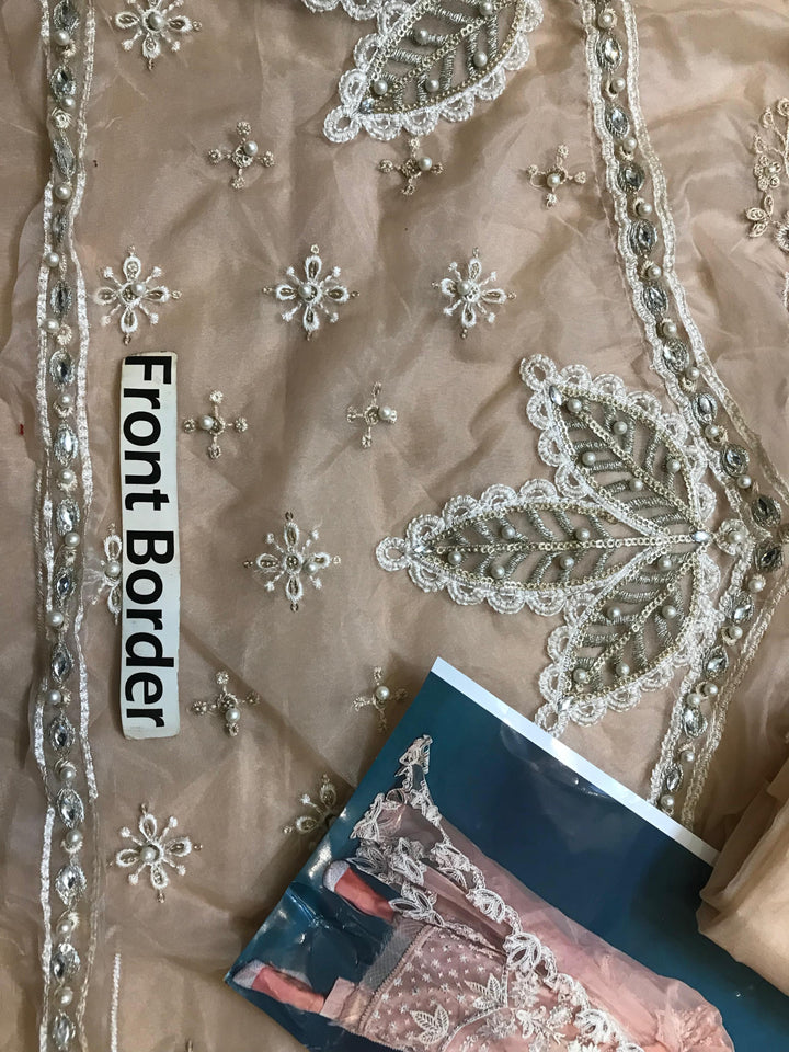 Maria B Organza Suit-Replica Suits-Replica Zone