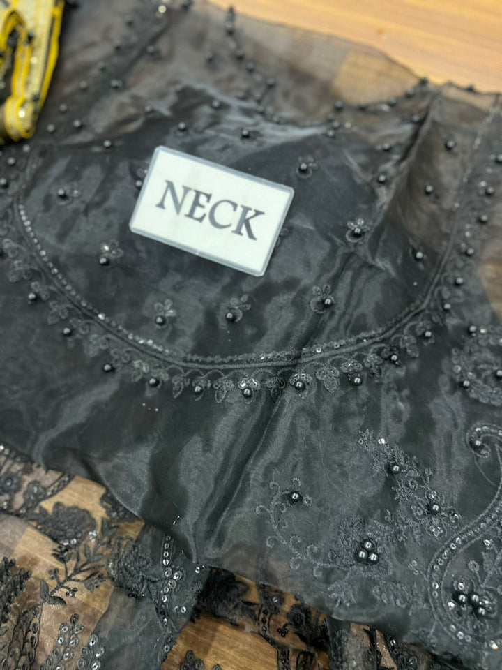 Maria B Organza Suit-Replica Suits-Replica Zone