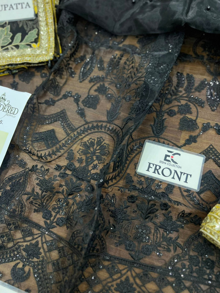 Maria B Organza Suit-Replica Suits-Replica Zone
