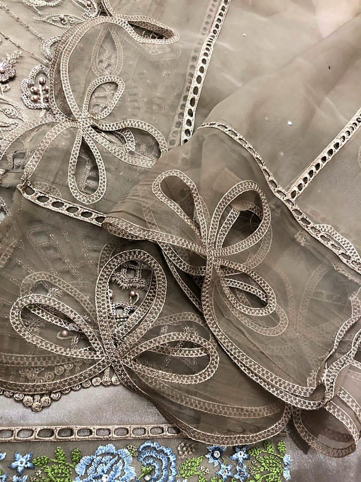 Maria B Organza Suit-Replica Suits-Replica Zone
