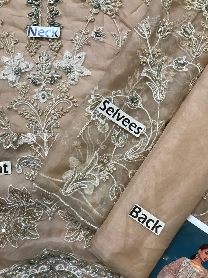 Maria B Organza Suit-Replica Suits-Replica Zone