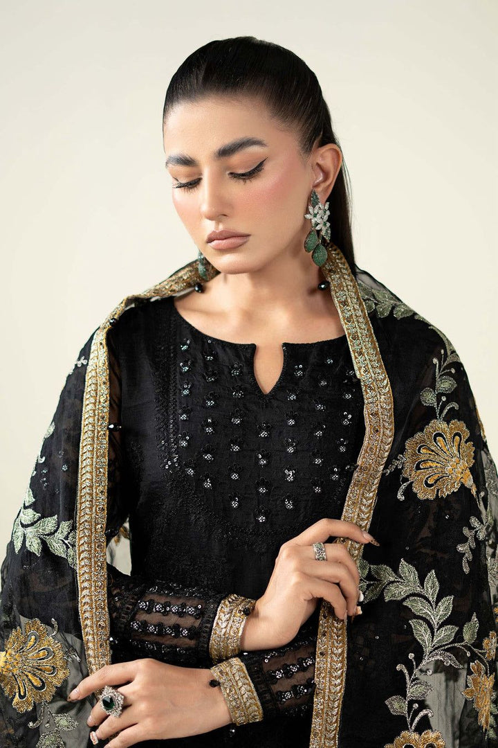 Maria B Organza Suit-Replica Suits-Replica Zone