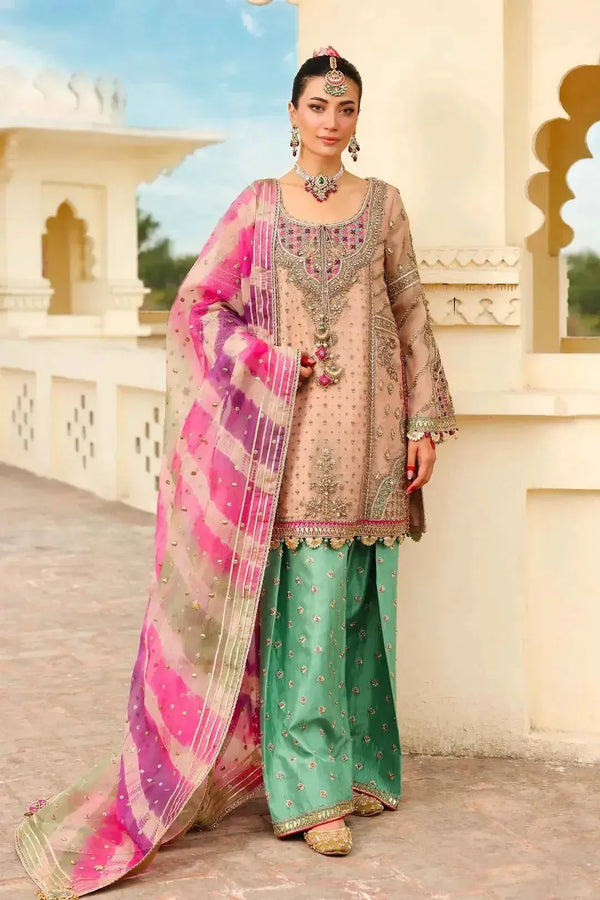 Maria B Organza Suit-Replica Suits-Replica Zone