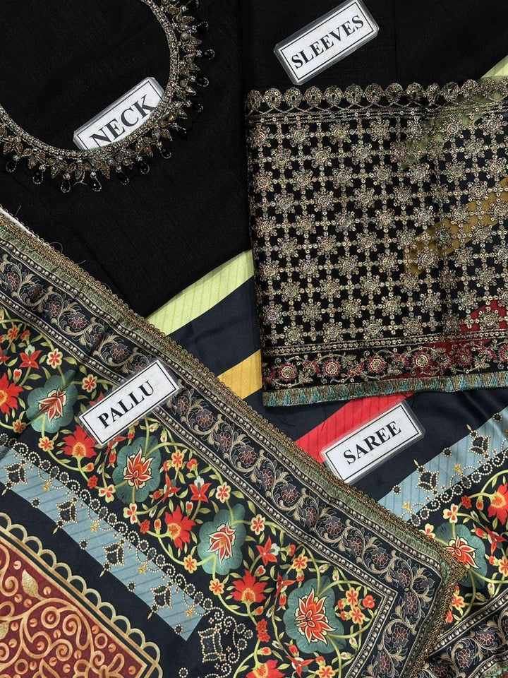 Maria B Silk Saree-Bridal Suits-Replica Zone