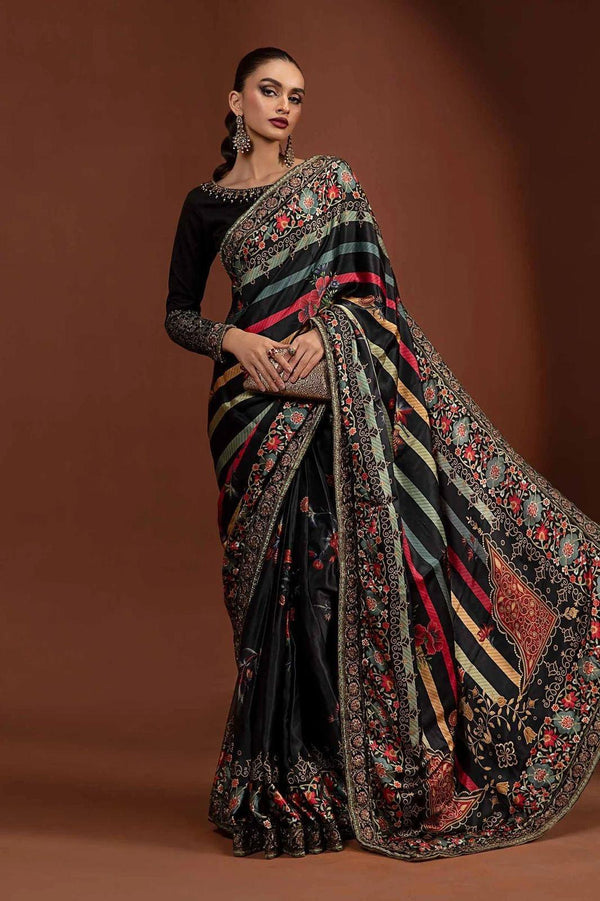 Maria B Silk Saree-Bridal Suits-Replica Zone