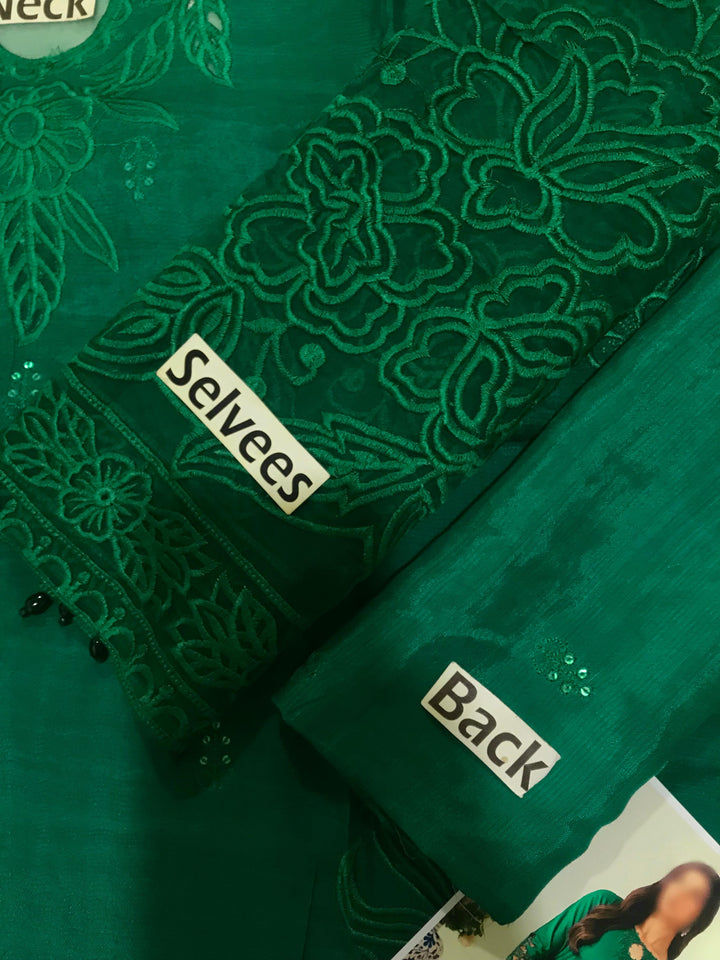 Maria B Silk Suit-Replica Suits-Replica Zone