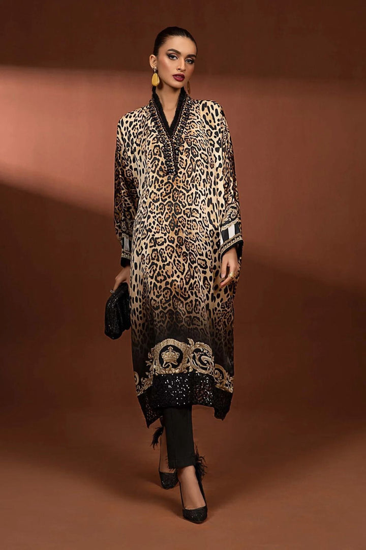 Maria B Silk Suit-Replica Suits-Replica Zone
