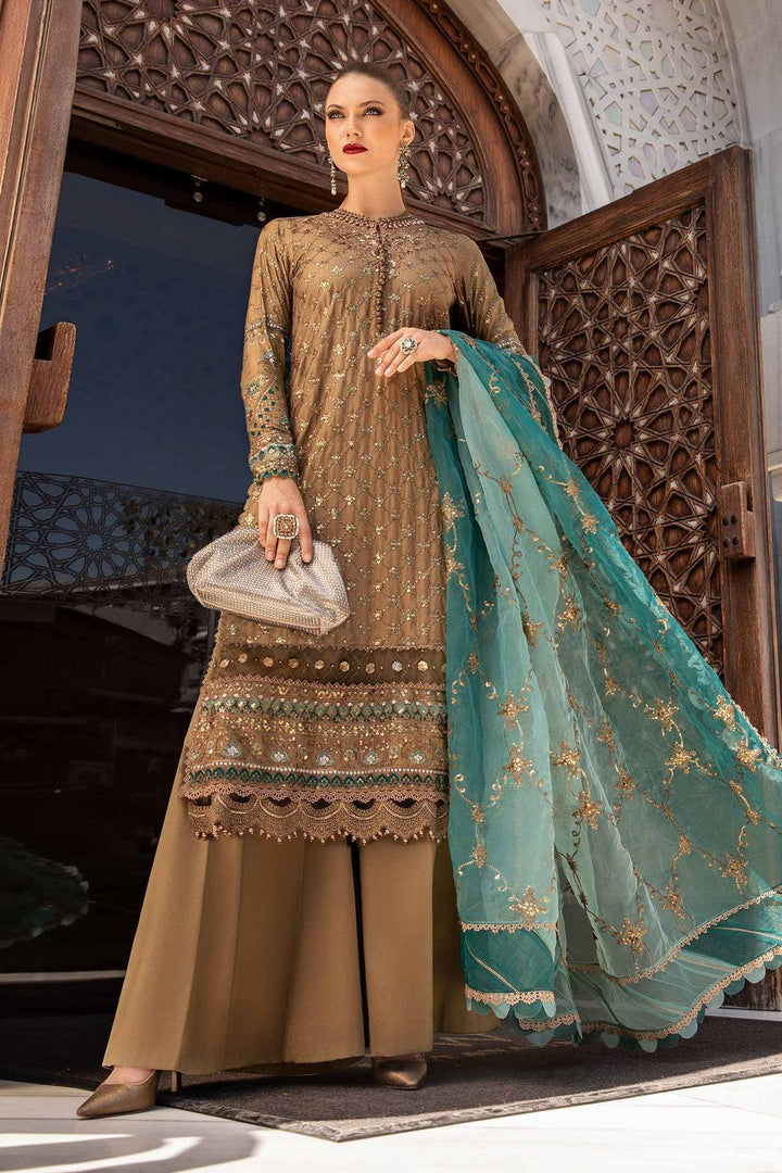 Maria B Silk Suit-Replica Suits-Replica Zone