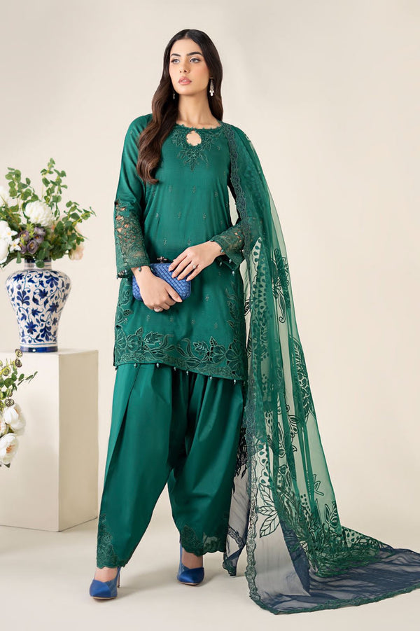 Maria B Silk Suit-Replica Suits-Replica Zone