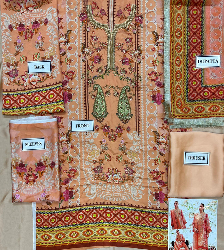 Marjjan Cotton Suit-Cotton Suits-Replica Zone