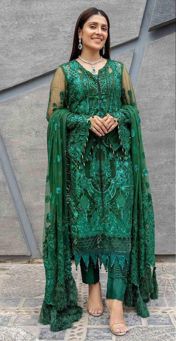 Maryam Hussain Chiffon Suit-Replica Suits-Replica Zone