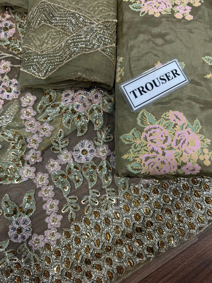 Maryam Hussain Net Suit-Replica Suits-Replica Zone