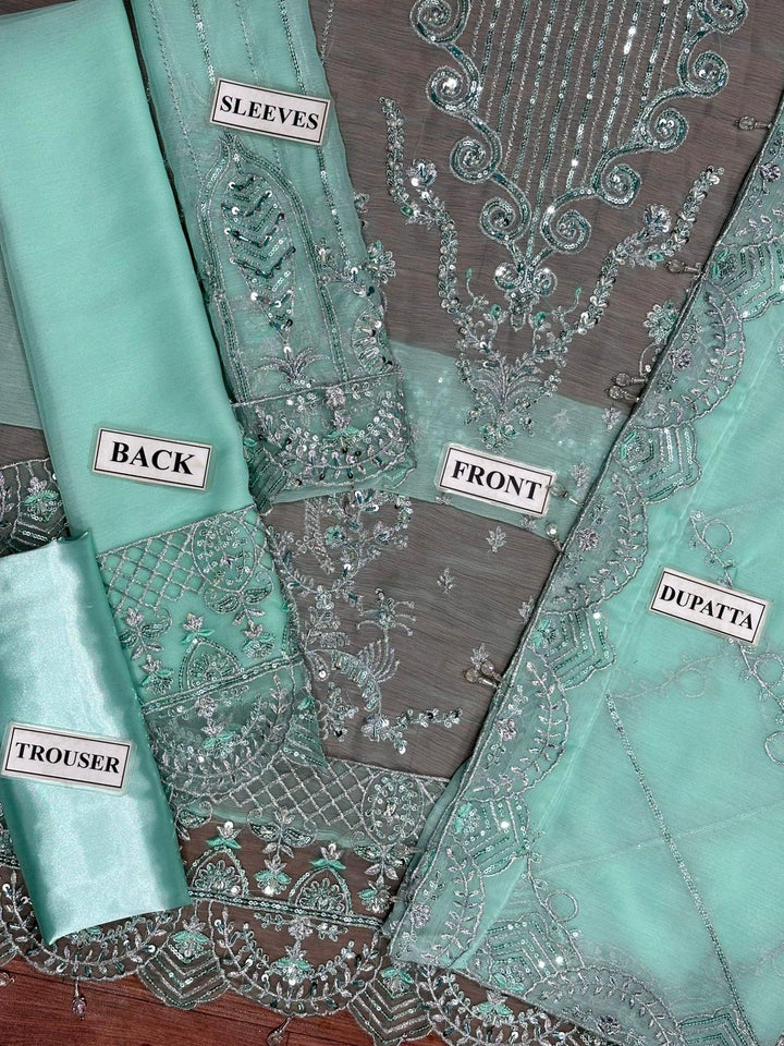 Maryam N Maria Chiffon Suit-Replica Suits-Replica Zone