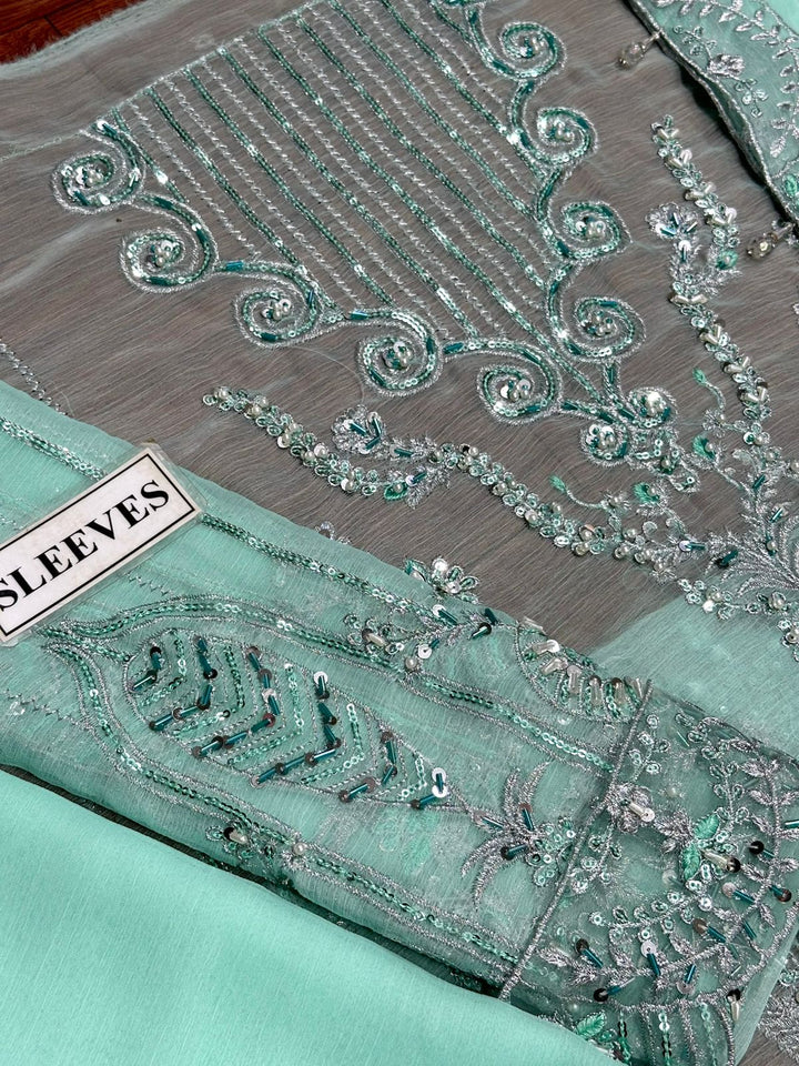 Maryam N Maria Chiffon Suit-Replica Suits-Replica Zone
