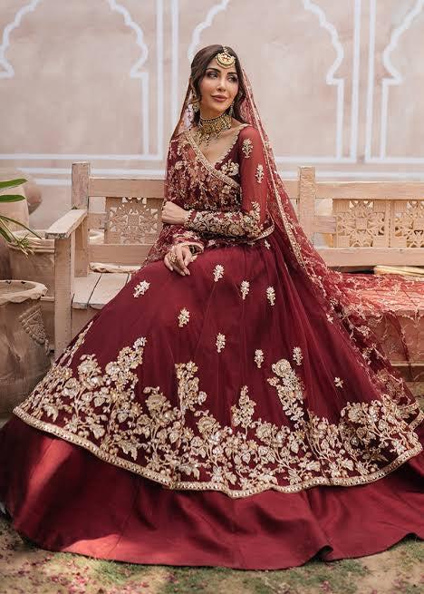 Maryams Chiffon Frock-Bridal Suits-Replica Zone