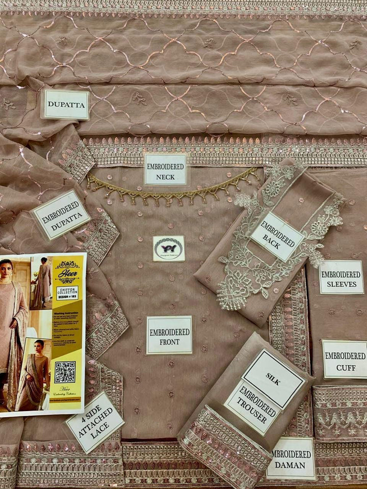 Maryams Chiffon Suit-Replica Suits-Replica Zone