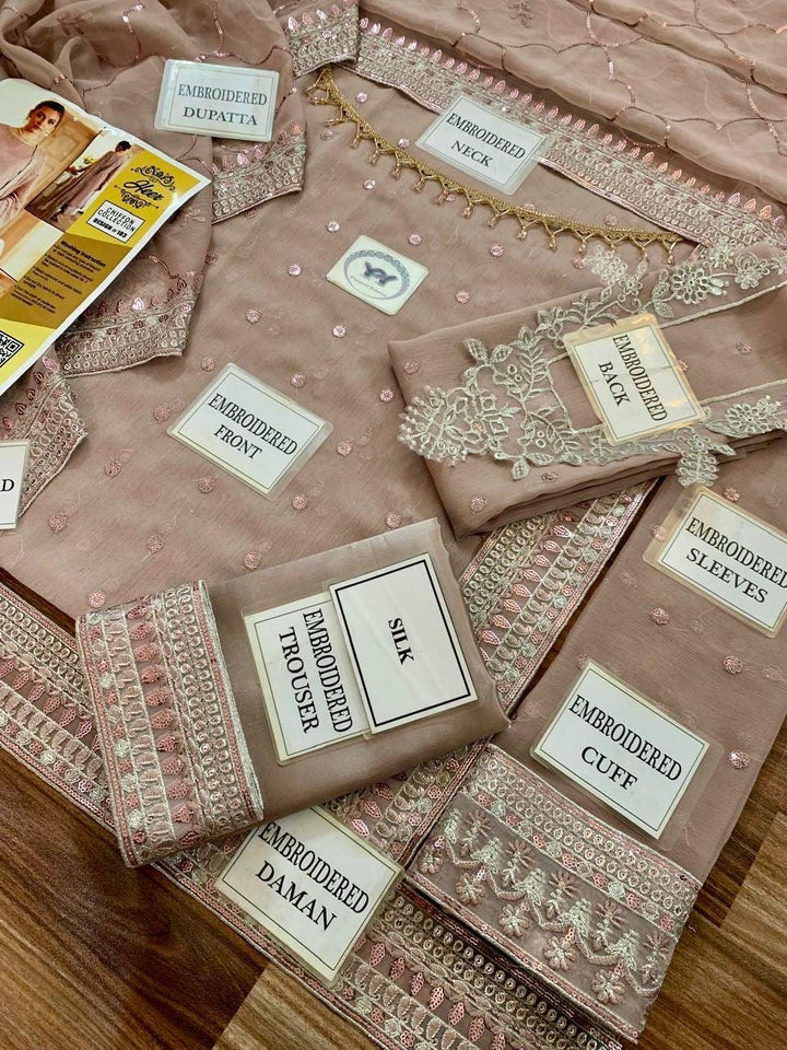 Maryams Chiffon Suit-Replica Suits-Replica Zone