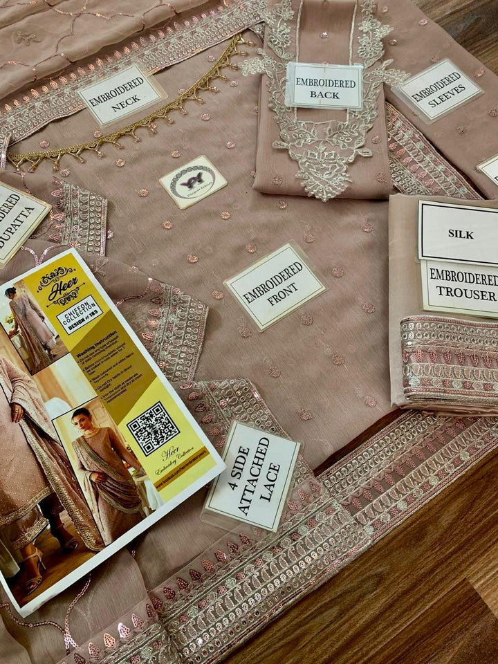 Maryams Chiffon Suit-Replica Suits-Replica Zone