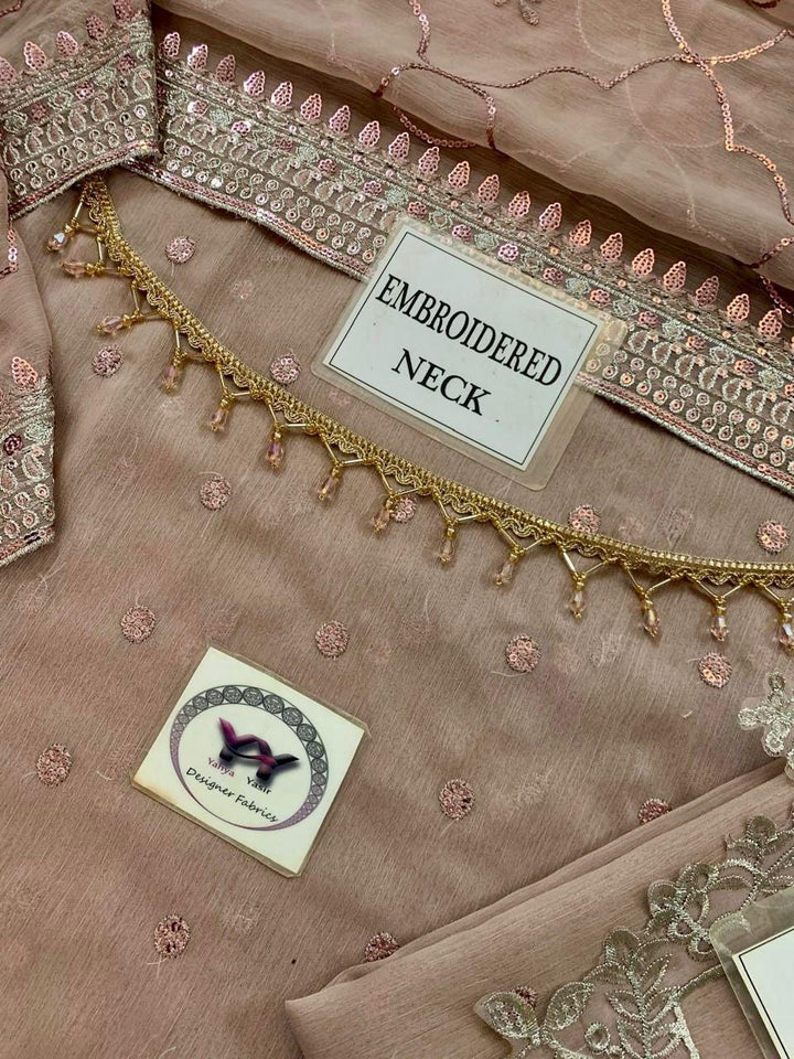 Maryams Chiffon Suit-Replica Suits-Replica Zone