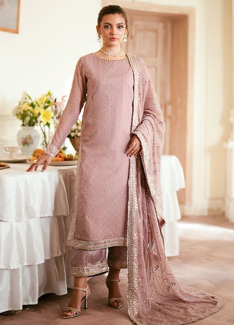 Maryams Chiffon Suit-Replica Suits-Replica Zone