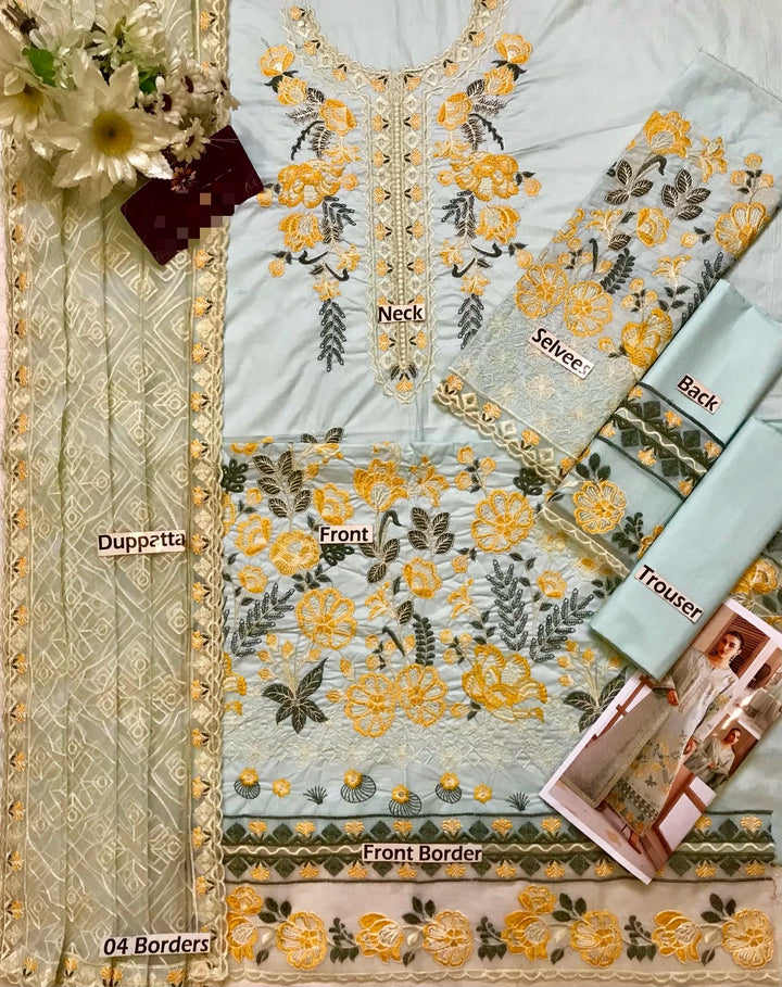 Maryams Cotton Suit-Cotton Suits-Replica Zone