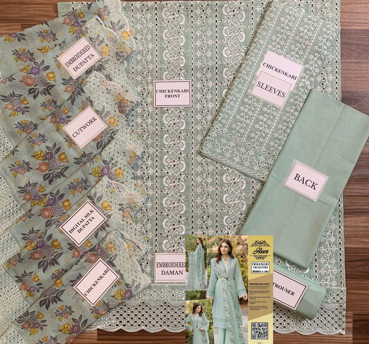 Maryams Lawn Suit-Lawn Suits-Replica Zone