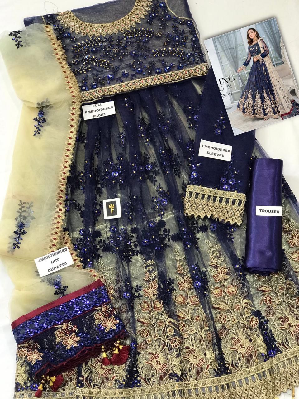 Maryams Net Frock-Bridal Suits-Replica Zone