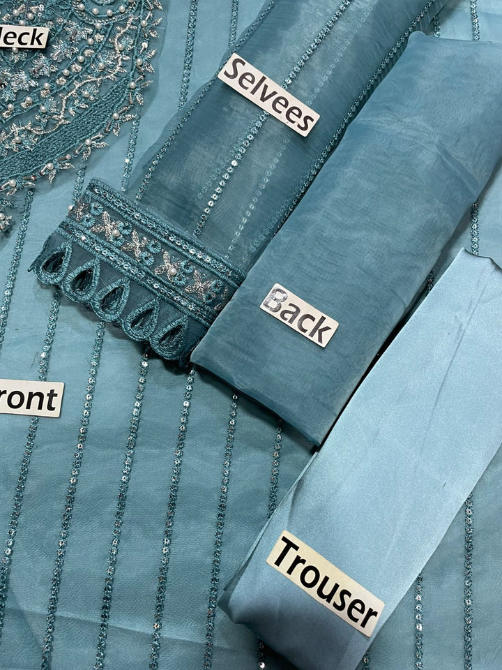 Maryams Organza Suit-Replica Suits-Replica Zone