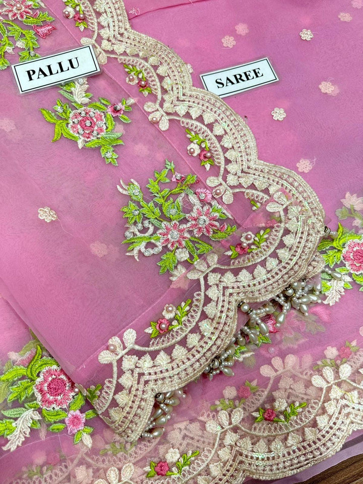 Maya Ali Organza Saree-Bridal Suits-Replica Zone