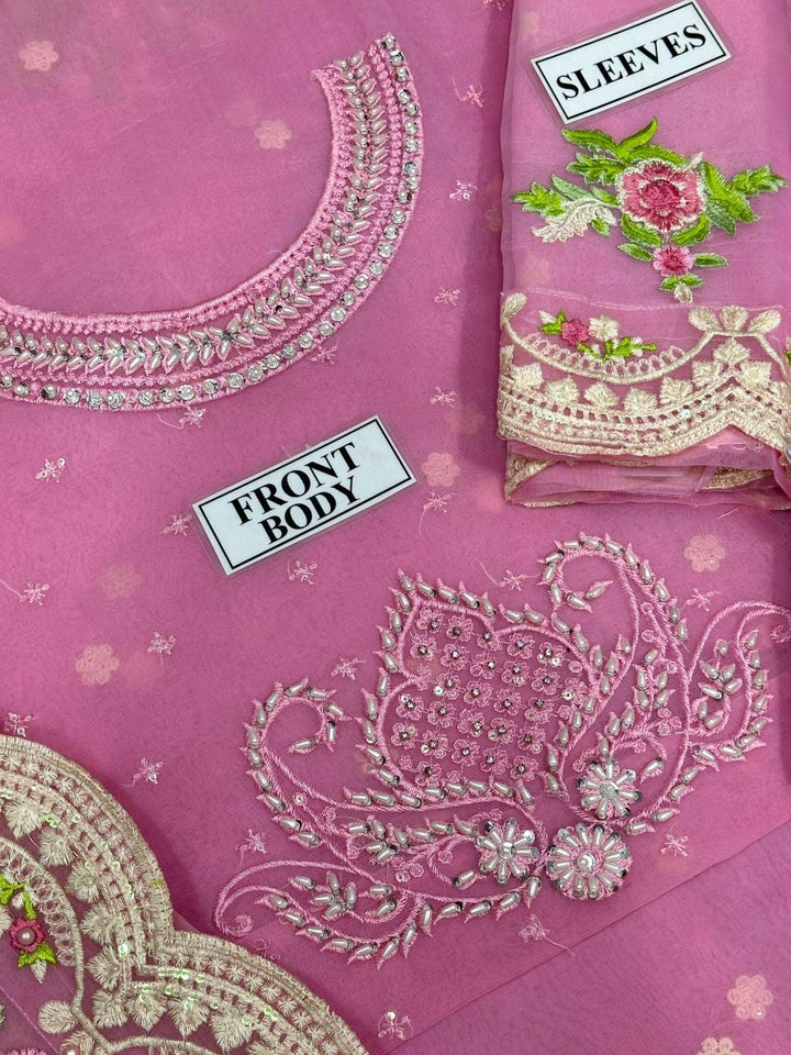 Maya Ali Organza Saree-Bridal Suits-Replica Zone