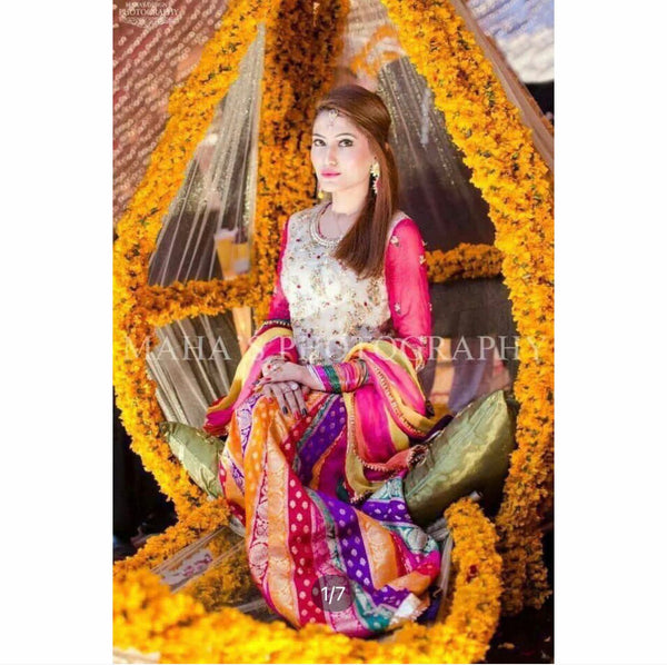 Mayoun Bridal Chiffon Suit-Replica Suits-Replica Zone