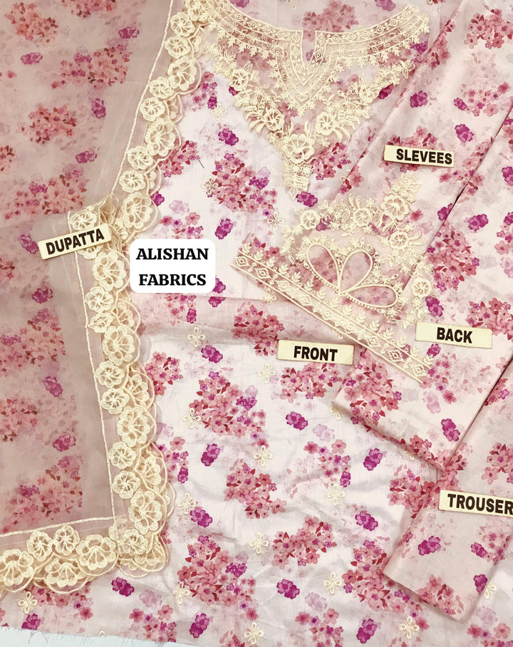Mohagni Lawn Suit-Lawn Suits-Replica Zone