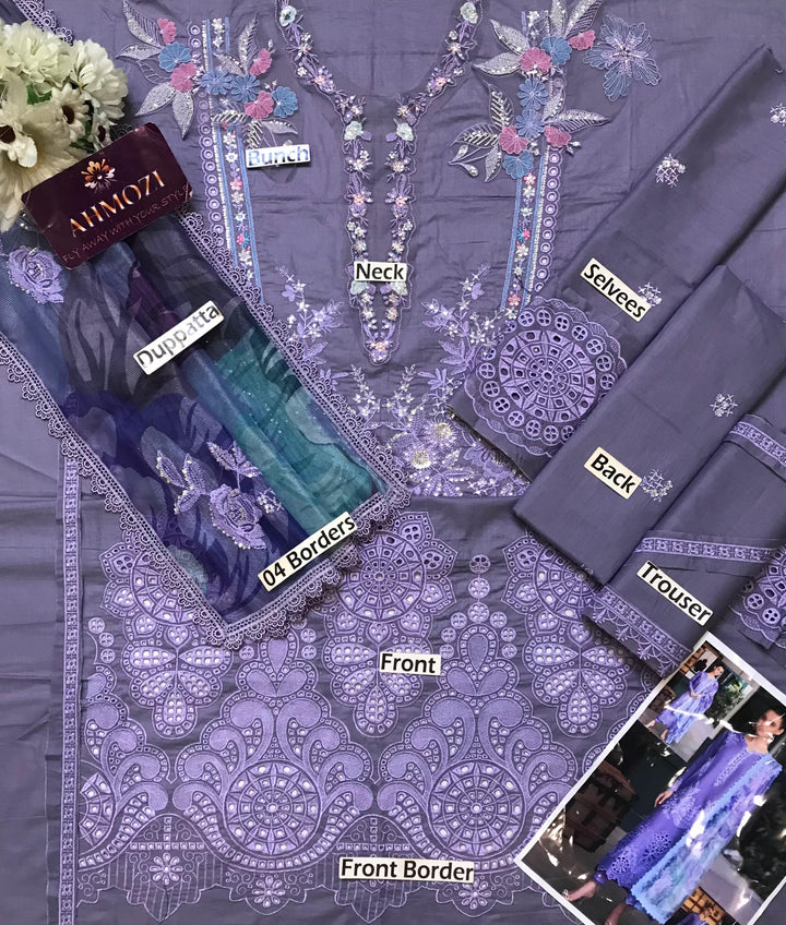 Mushq Lawn Suit-Lawn Suits-Replica Zone