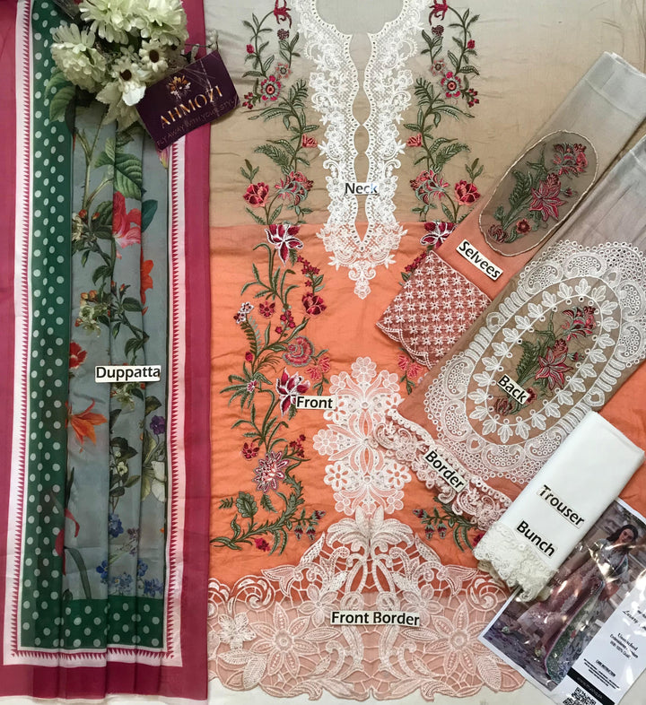 Mushq Lawn Suit-Lawn Suits-Replica Zone