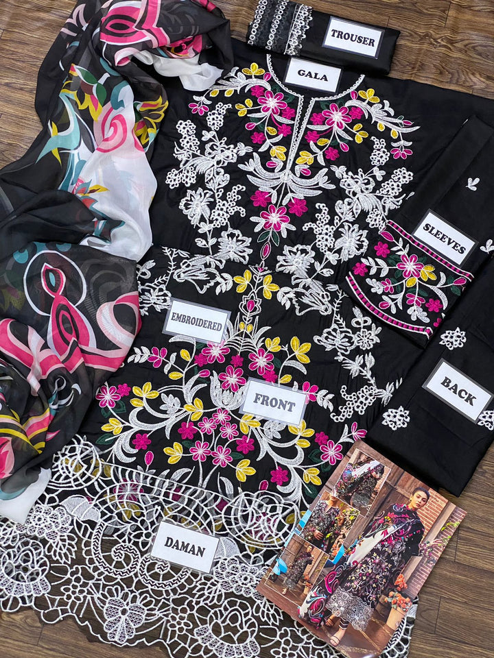 Mushq Lawn Suit-Lawn Suits-Replica Zone