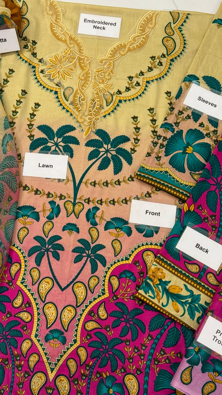 Mushq Lawn Suit-Lawn Suits-Replica Zone