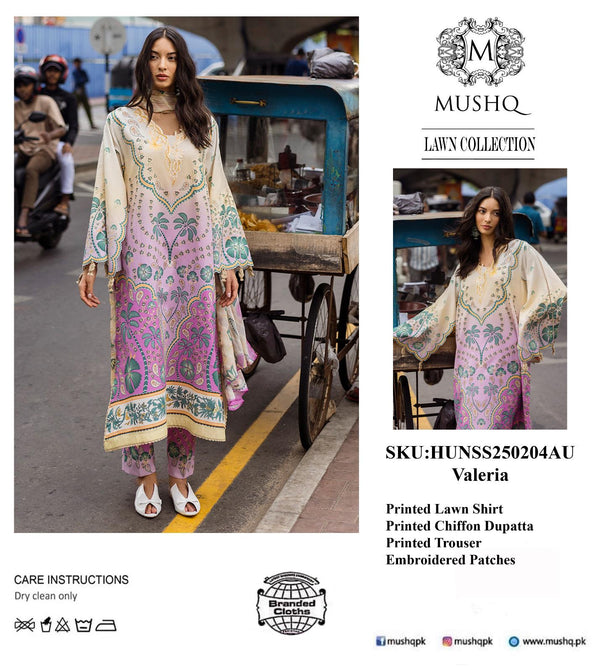 Mushq Lawn Suit-Lawn Suits-Replica Zone