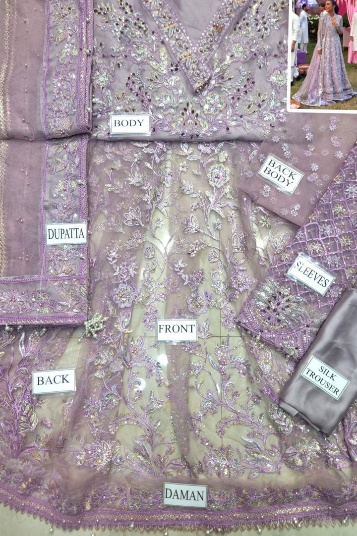 Mushq Net Bridal Suit-Bridal Suits-Replica Zone