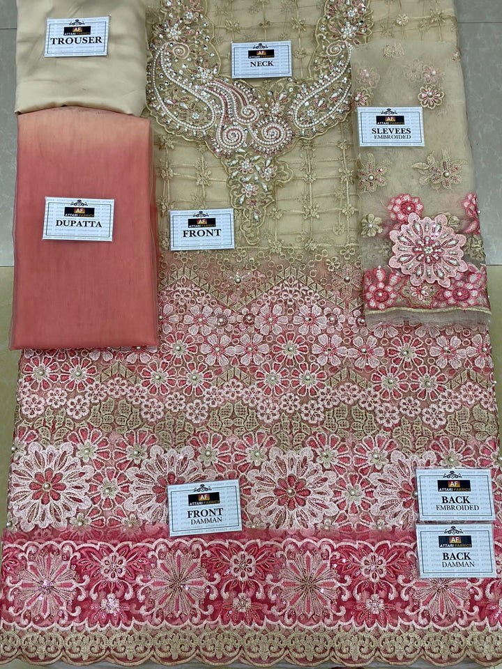 Mushq Net Frock-Bridal Suits-Replica Zone