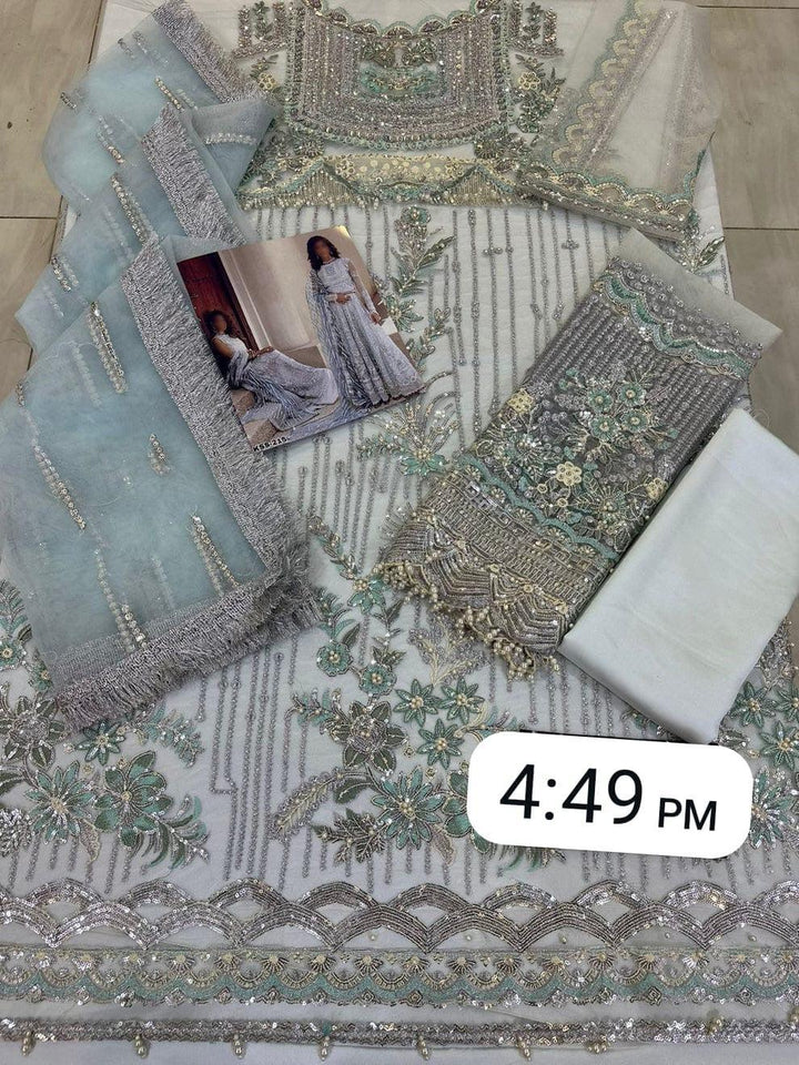 Mushq Net Maxi-Bridal Suits-Replica Zone